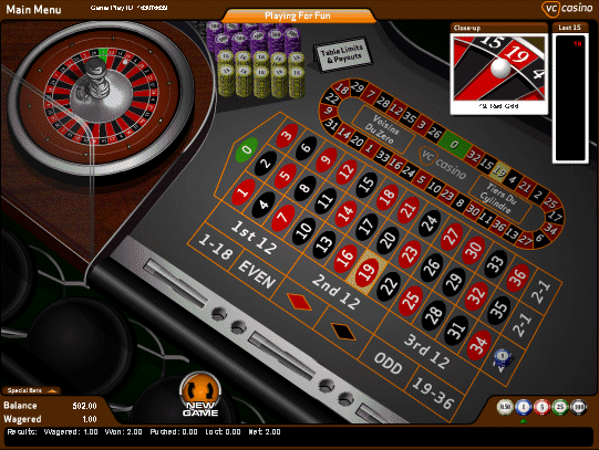 Roulette screenshot